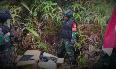 Pasukan TNI Satgas Perbatasan Temukan Kristal Sabu-sabu Rp51 Miliar di Hutan