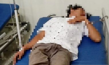 Terduga Pencuri Motor Ini Bonyok Usai Diamuk Massa, Begini Nasibnya....