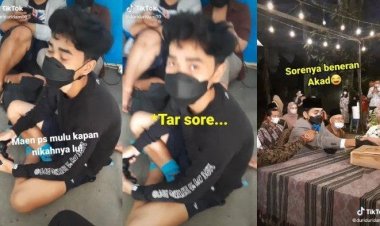 Viral Video Calon Pengantin Main PS Sebelum Akad Nikah: Entar Sore...