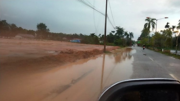 Timbunan Perumahan Verona Sebabkan Kantor Bupati Muarojambi Tergenang Banjir