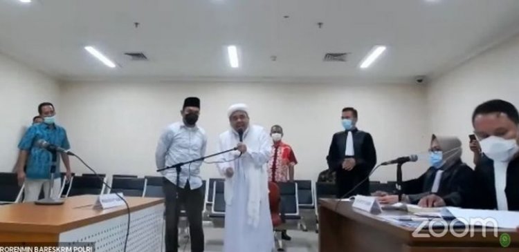 Rizieq Marah Disidangkan Online: Sampaikan ke Majelis Hakim Saya tidak Ridho Dunia Akhirat