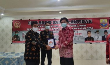 Hadiri Pelantikan DPW Pengurus BPD, Edi Purwanto: Mari Kita Sama- sama Awasi Pembangunan di Wilayah Kita