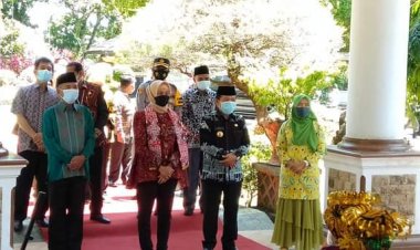 Kunker ke Merangin, Pj Gubernur Disambut Gubernur Jambi Terpilih Al Haris