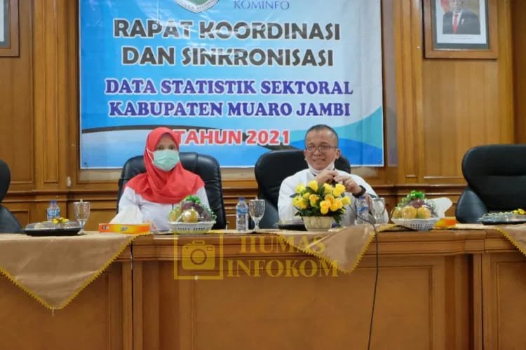 Diskominfo Muarojambi Gelar Rakor dan Sinkronisasi Data Statistik Sektoral