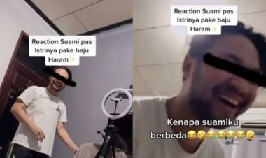 Viral! Reaksi Suami saat Istri Pakai Baju Haram Bikin Ngakak: Ngapain Sih lu?