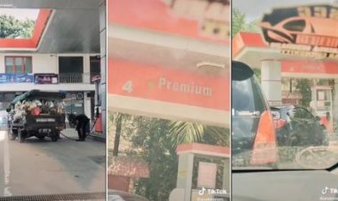 Viral! Pick up Sayur Isi BBM Pertamax, Eh Ada Mobil Mewah Malah Antre Premium