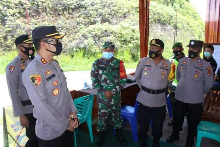 Cek Posko Penyekatan, Kapolres Kerinci Tegaskan Penumpang Wajib Cek Suhu dan Surat Tes Rapid Antigen