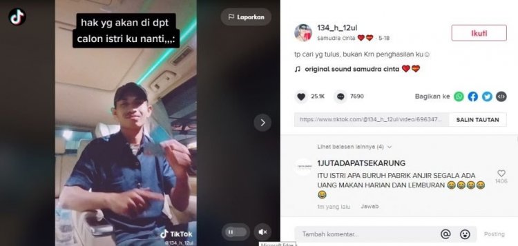 Viral! Pria Ini Cari Istri Tawarkan Gaji Hingga Uang Lembur, Netizen: Nyari Istri Apa Nyari Pembantu?