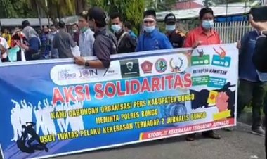 Massa Aksi Solidaritas Minta Usut Pemukulan Jurnalis, Kapolres: Kita Berharap Pelakunya Diproses Hukum