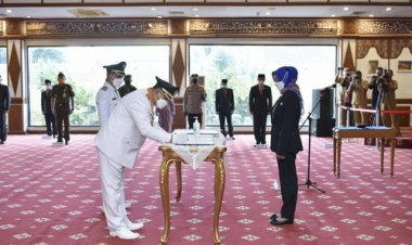 Sah! Mashuri-Apri Dilantik Jadi Bupati dan Wabup Bungo 2021-2024
