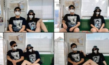 Viral Perempuan Cantik Foto Berduaan di Kereta, Tapi Kakinya, Netizen: Jorok Kaki Dinaikkan ke Kursi....