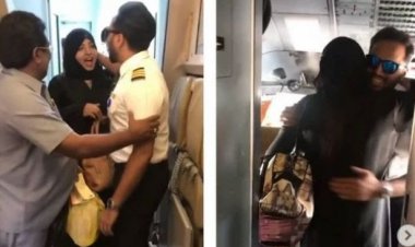Bikin Haru! Emak-emak Ini Saat Naik Pesawat, Ternyata Pilotnya....