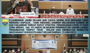 Gubernur Siapkan Rencana Strategis Penanganan Covid-19 di Tanjab Barat