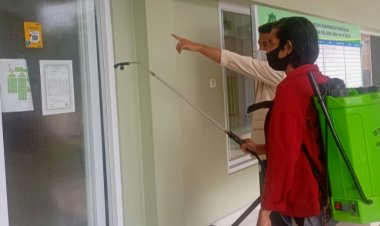 Cegah Virus Covid-19, AMM Bungo Lakukan Penyemprotan Disinfektan: Terapkan 5M Tanggungjawab Kita Semua