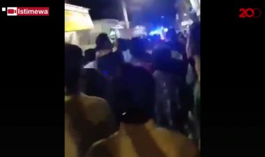 Operasi PPKM Darurat Ricuh, Warga Melawan Petugas dan Lempari Mobil....