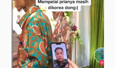 Viral Tunangan Virtual, Calon Mempelai Pria Lagi di LN, Netizen: Sedih Banget....