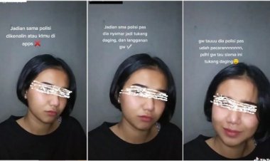 Viral! Wanita Ini Pacaran Sama Tukang Daging Ternyata Polisi, Netizen: Padahal Udah Ngayal jadi Bini Juragan....