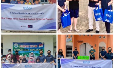 Genap Usia 5 Tahun, Hotel Odua Weston Jambi Peduli Kasih di Tengah Pandemi dan Masa PPKM
