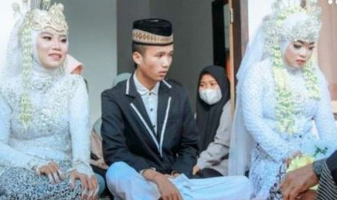 Viral Pemuda Ini Nikahi Dua Gadis Cantik Sekaligus: Kalau Perasannya ya Campur Aduk, Mau Bilang Apa?