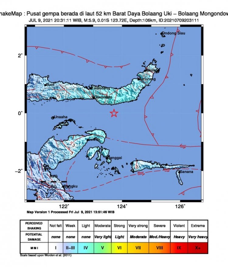 Digoyang Gempa 5,9 Magnitudo, Masyarakat Bolaang Mongondow Selatan Sempat Panik