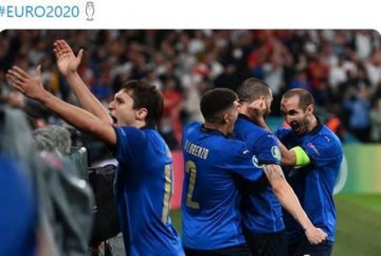 Timnas Italia Juarai Euro 2020, Namun Giorgio Chiellini Trending Topic Karena Pelanggaran Menit 95