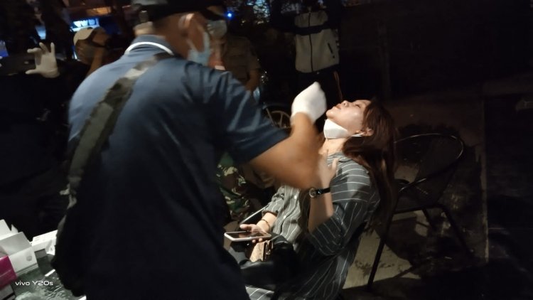 Abaikan Prokes, Belasan Warga Bungo di Rapid Tes Antigen, Polres: Setiap Malam Kita Razia!