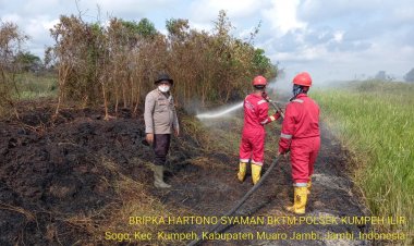 Puluhan Hektare Lahan Milik Group Pelita di Muarojambi Terbakar