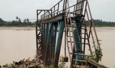 Dibangun 2012 Lalu, Jembatan Intake Penyedot Air Milik PDAM Rusak Parah