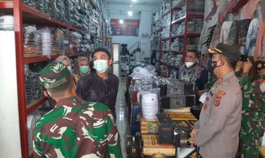 Edukasi Pedagang di Bungo-Jambi, Dandim dan Kapolres Minta Ikuti Vaksinasi dan Patuhi Protokol Kesehatan