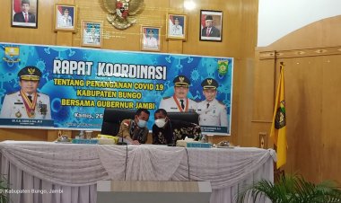 Kunker di Bungo, Gubernur Jambi Rakor Penanganan Covid-19 Hingga Tanam Kedelai untuk Pemulihan Ekonomi