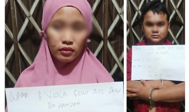 Wanita Berjilbab Ini Diamankan Polisi Bungo-Jambi Bersama Pria Diduga Bawa Sabu