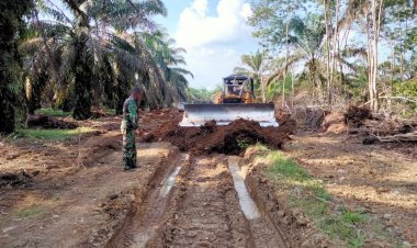 Dapat Ucapan dari Kades Kunangan Tebo, Satgas TMMD Kodim 0416/Bute: Sudah Selayaknya TNI Bantu Rakyat