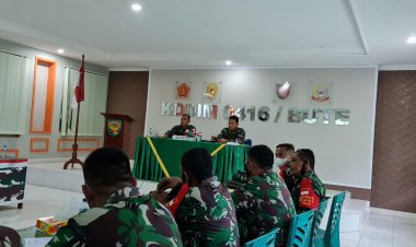 Pimpin Rapat Perwira-Persiapan TMMD ke-112 di Tebo-Jambi, Ini yang Disampaikan Dandim