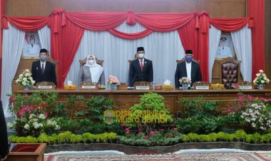 DPRD Muarojambi Gelar Paripurna Mendengar Pidato Kenegaraan HUT RI ke 76