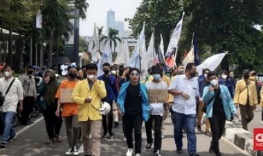 Demo Bersama BEM SI di KPK, BEM Unsri: Kami Mau Bawa Pulang Firli, Pecat, pecat, pecat pak Firli