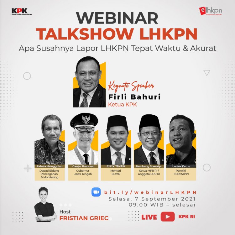 Yuk Ikuti Webinar! Mudahnya Laporkan Harta Kekayaan Secara Akurat dan Tepat Waktu
