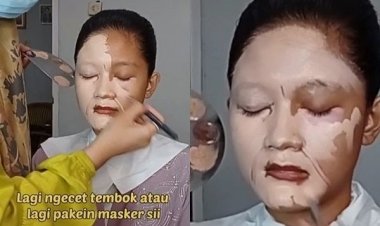 Viral! Aksi Rias Pengantin Dihina Netizen Seperti Ngecat Tembok, Hasilnya....