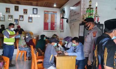 Gelar Vaksinasi Massal, Rio Peninjau Beri Doorprize, Camat Bathin II Pelayang Bungo Jambi: Insya Allah Vaksinnya Halal