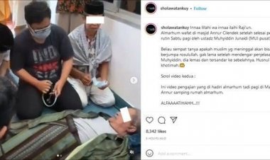 Viral! Kakek Meninggal saat Pengajian Ustadz Muhyiddin Junaidi, Sempat Bertanya Bisakah Seorang Muslim Berkumpul Nabi Muhammad SAW Usai Wafat