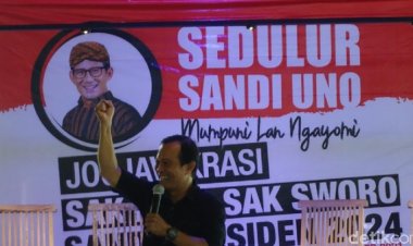 Wah! Giliran Sandi Dapat Dukungan, Sedulur dan Milenial di Sleman Deklarasi Menteri Jokowi Ini Jadi Capres 2024
