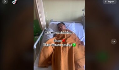 Viral! Istri Mau Melahirkan Eh Suami Tidur Nyenyak di Kasur Pasien, Netizen: Suaminya Kayak Nginep di Hotel Saja