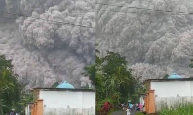 Hujan Abu Letusan Gunung Semeru Sampai Malang