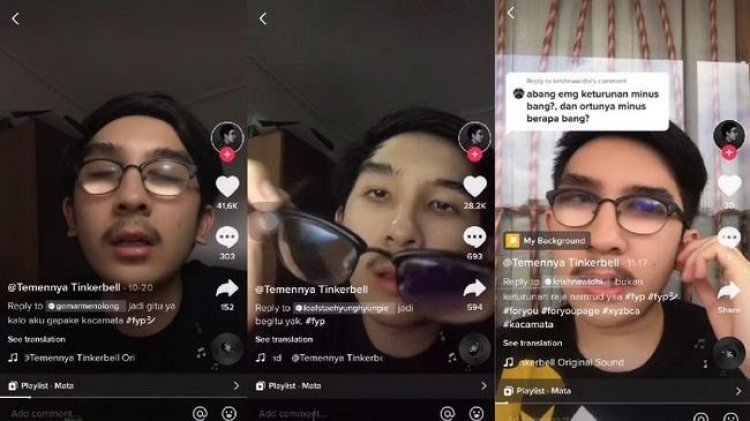 Viral Pria Ini Karena Netizen Salfok Lensa Kacamatanya Terlalu Tebal