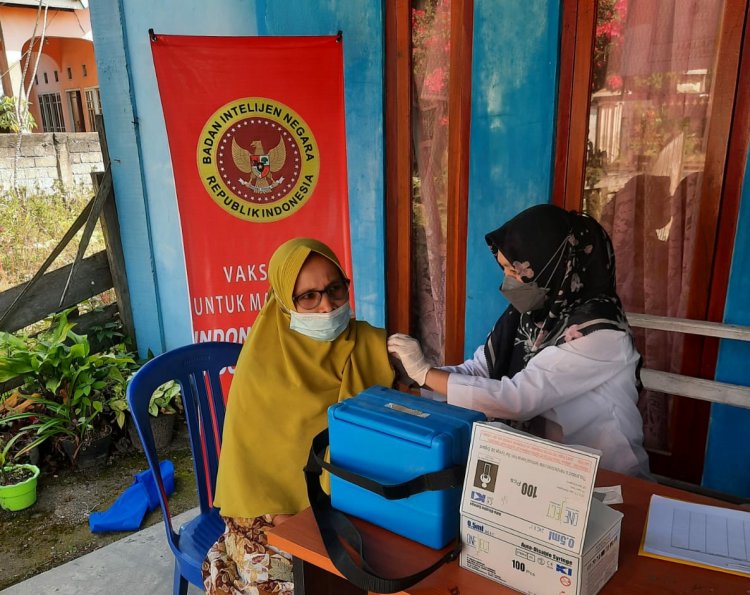 Kolaborasi Binda Jambi & HMI Gelar Vaksinasi Massal di Desa Belui Kerinci-Jambi