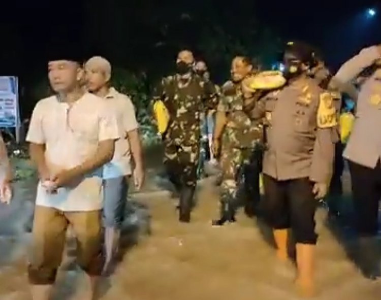 Banjir di Tanah Bekali Bungo-Jambi, Dandim Bute dan Kapolres Turun Langsung Malam Ini