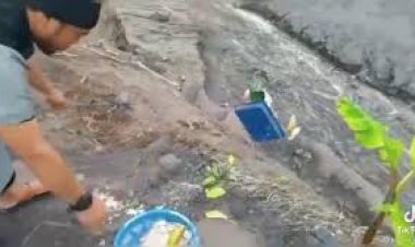 Polisi Ungkap Identitas Pria Tendang Sesajen di Lokasi Erupsi Semeru