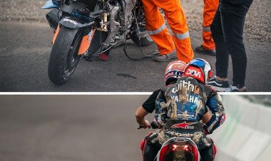Ini Rider Pertama Jadi 'Korban' Pertama Sirkuit Mandalika: Motornya Hancur Lebur