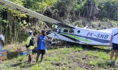 Heboh! Pesawat Pilatus Tergelincir di Papua, Begini Nasib Pilot dan Penumpang