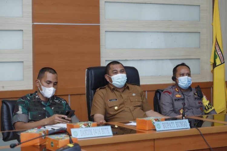 Omicron Meningkat, Bupati Bungo Hadiri Zoom Meeting bersama Presiden Jokowi