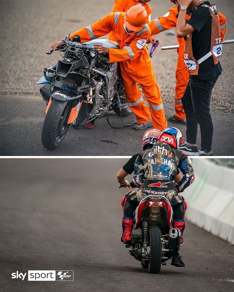 Ini Rider Pertama Jadi 'Korban' Pertama Sirkuit Mandalika: Motornya Hancur Lebur